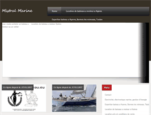 Tablet Screenshot of mistral-marine.com